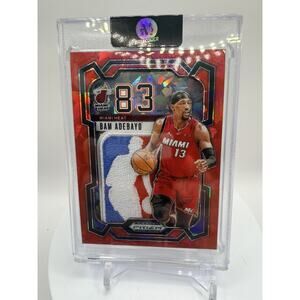 Art Card Bam Adebayo 83 Pts Card W/ NBA Logo Patch Made By Mayflower Custom Card